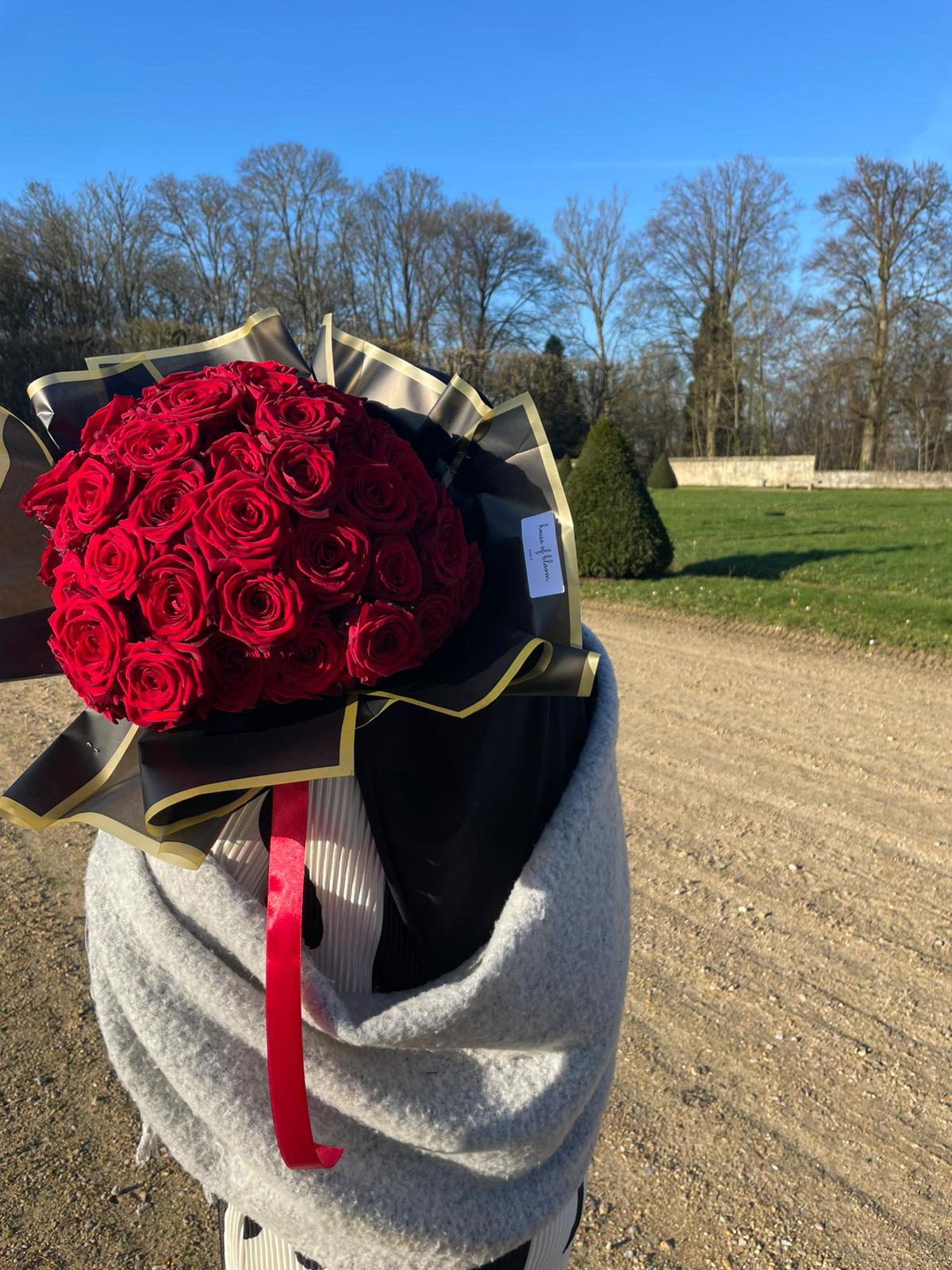 Bouquet de Roses Rouges - À personnaliser